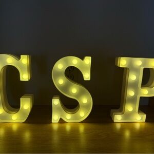Illuminated Letter Lights for Home Party Decor